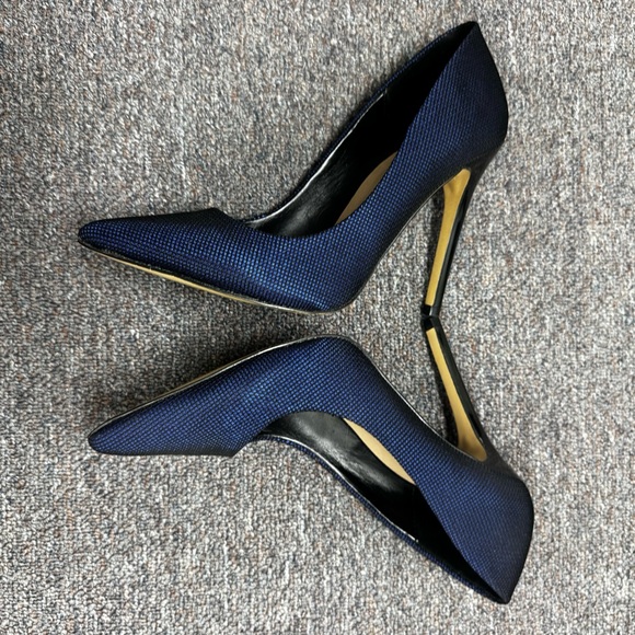 Mix No. 6 Dignity Navy Blue Heels Size 7 - Picture 6 of 9